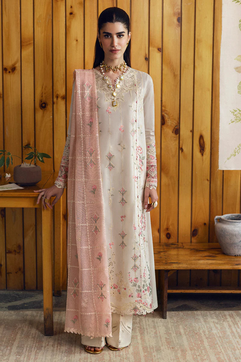 Qalamkar Qlinekari Lawn- Unstitched