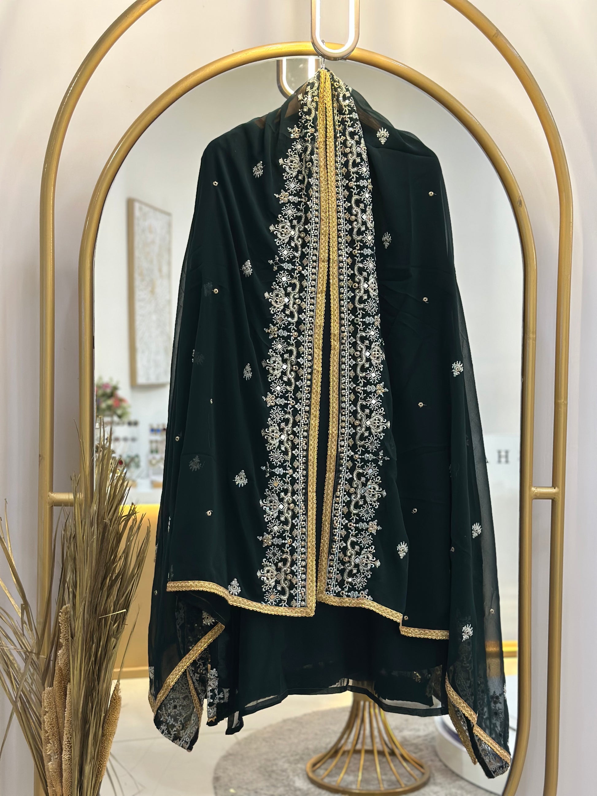 Organza/Chiffon Partywear Stitched