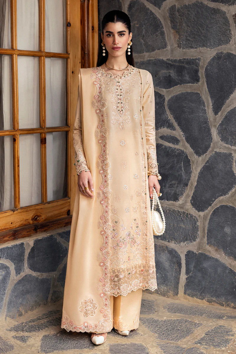 Qalamkar Qlinekari Lawn- Unstitched