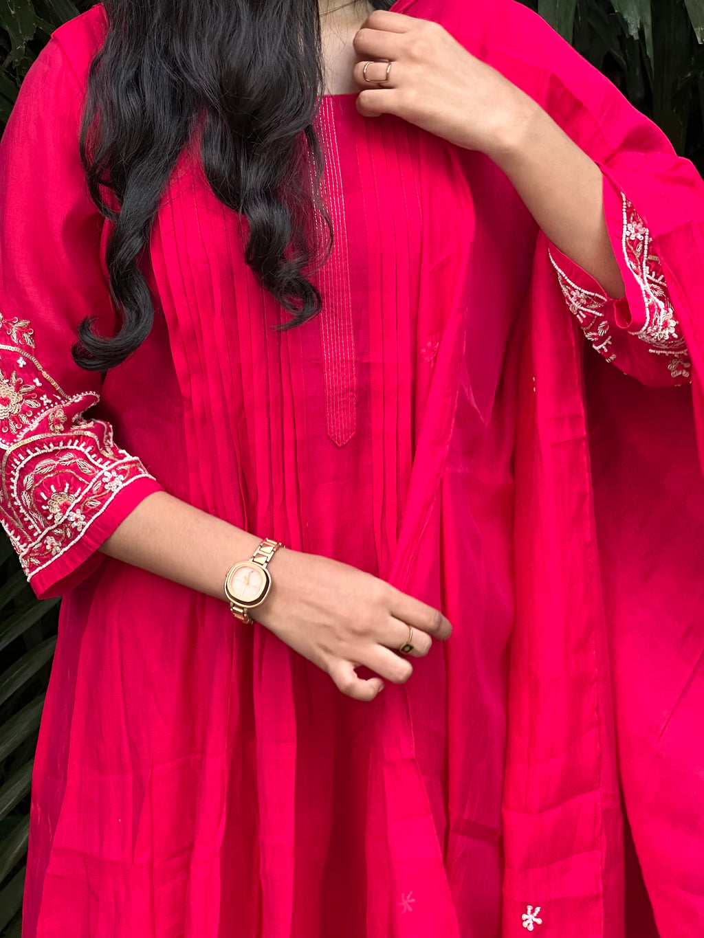 MAL CHANDERI STITCHED SUIT