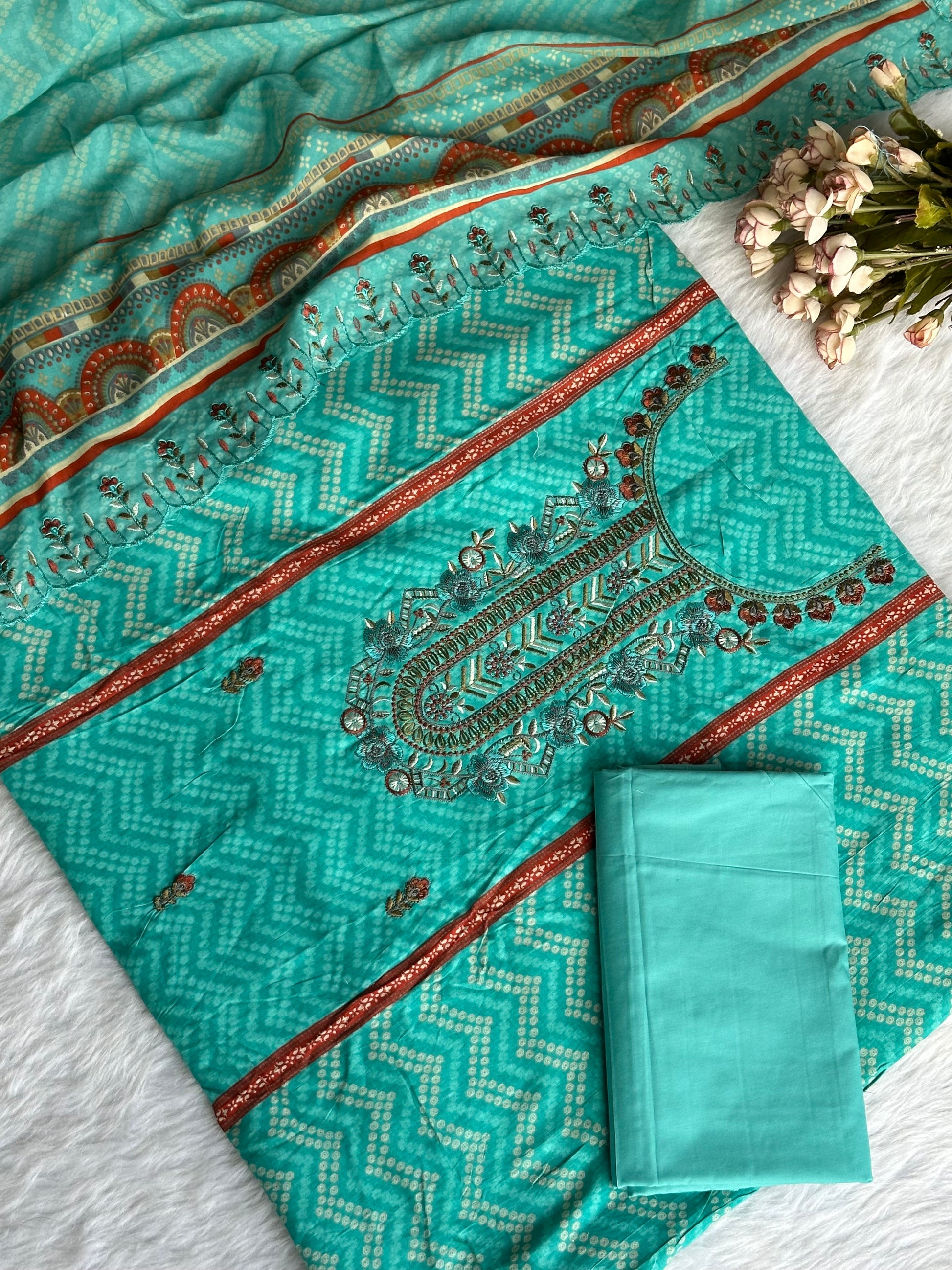 Cotton Unstitched Suit