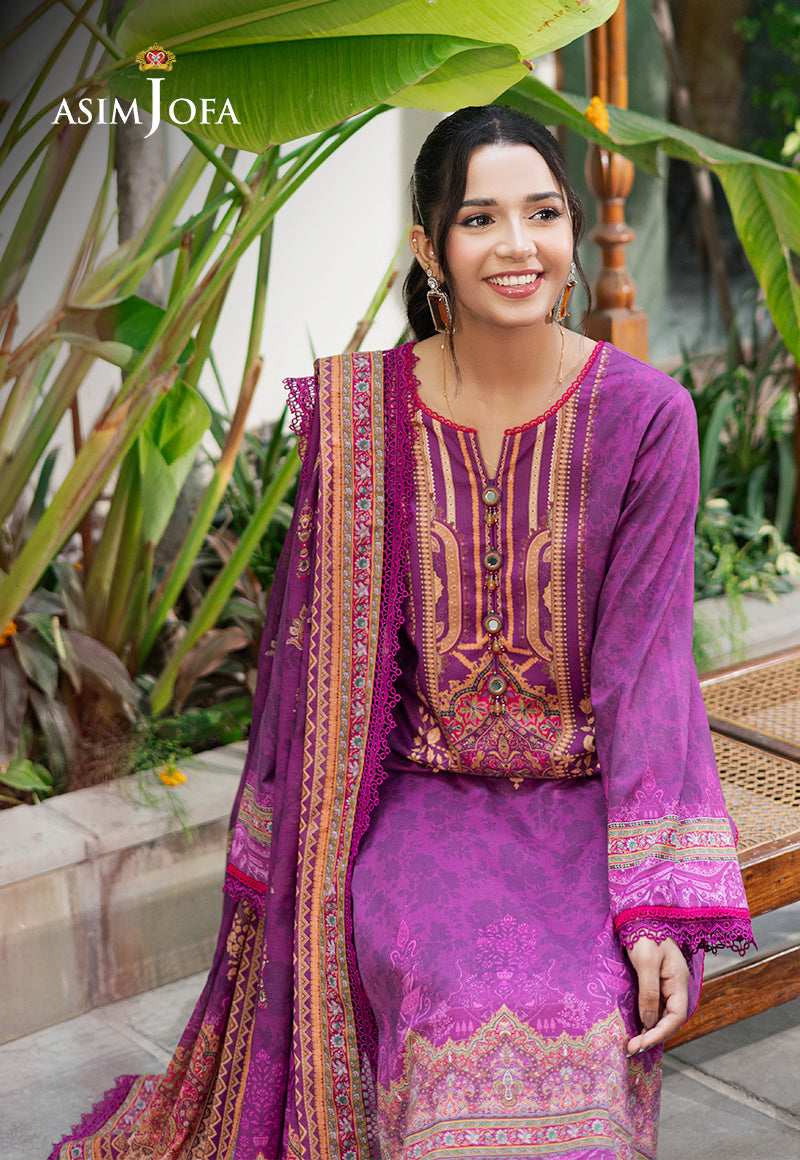 ASIM JOFA PRINTED LAWN 3 PC