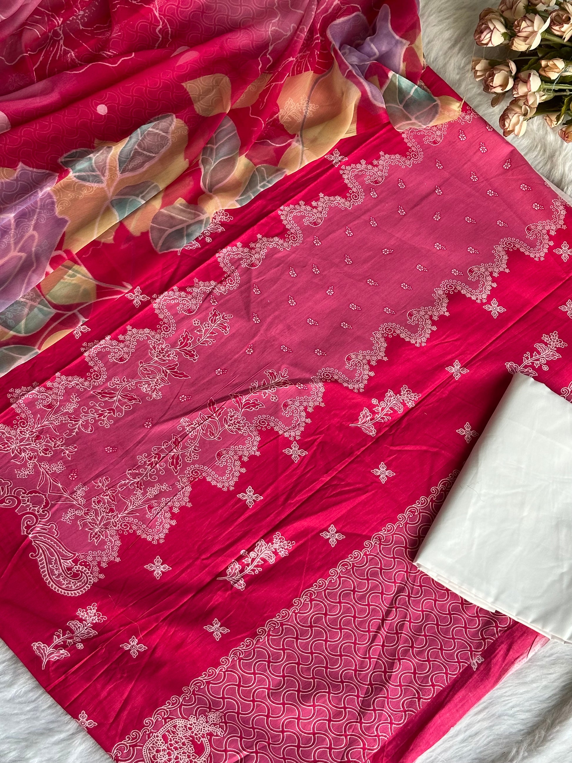 Replica Cotton Unstitched Suit