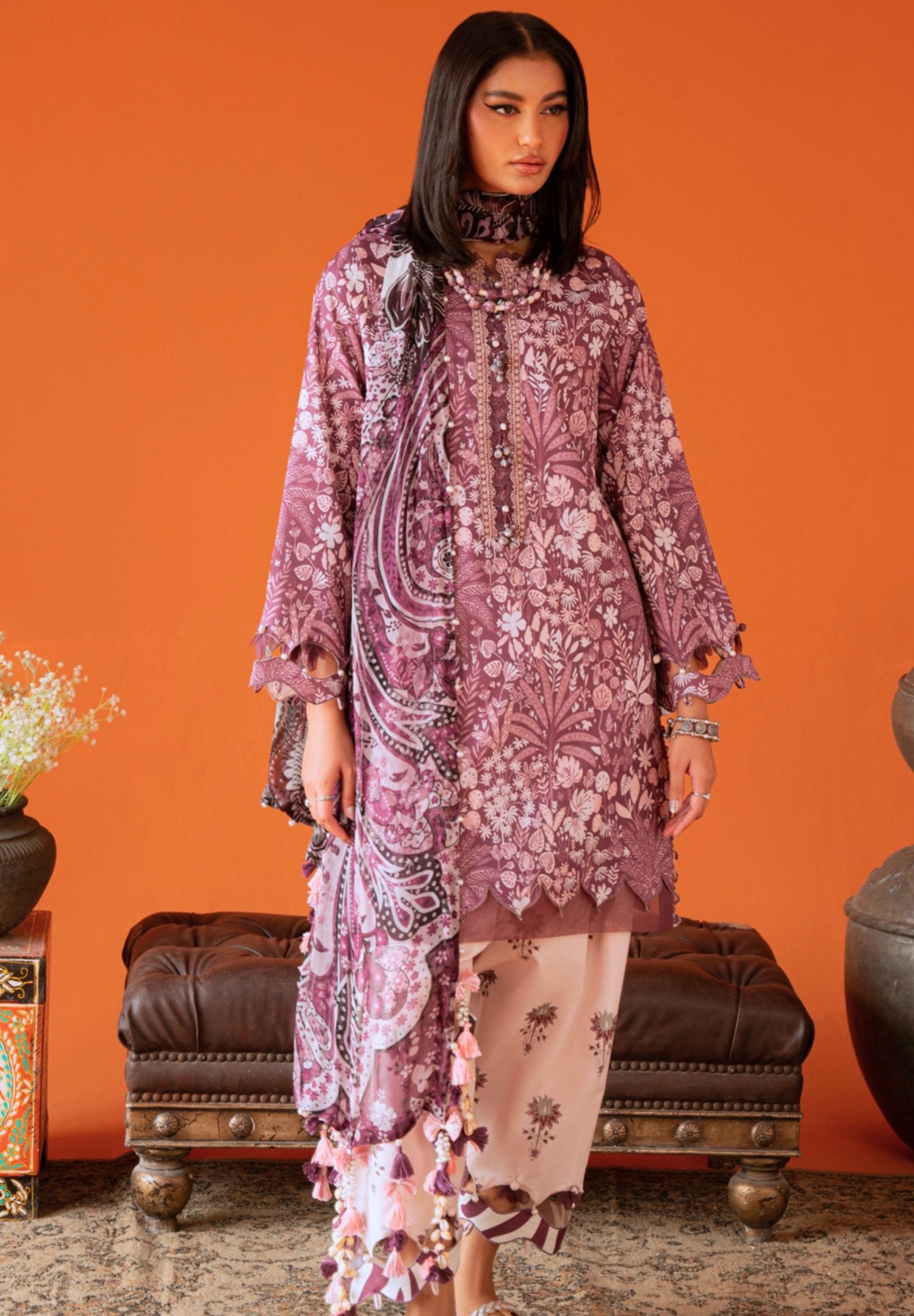 Jade Lumea Prints Chiffon Dupatta