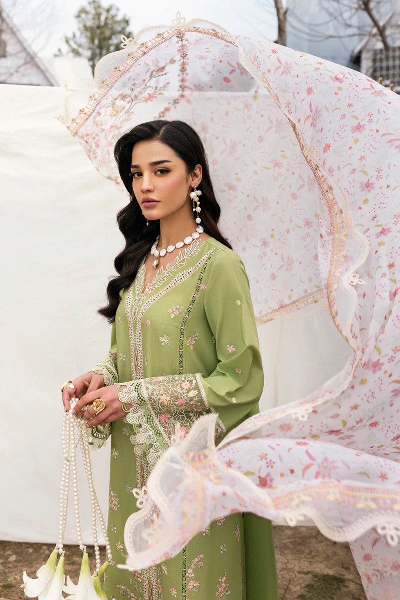 Qalamkar Qlinekari Lawn- Unstitched