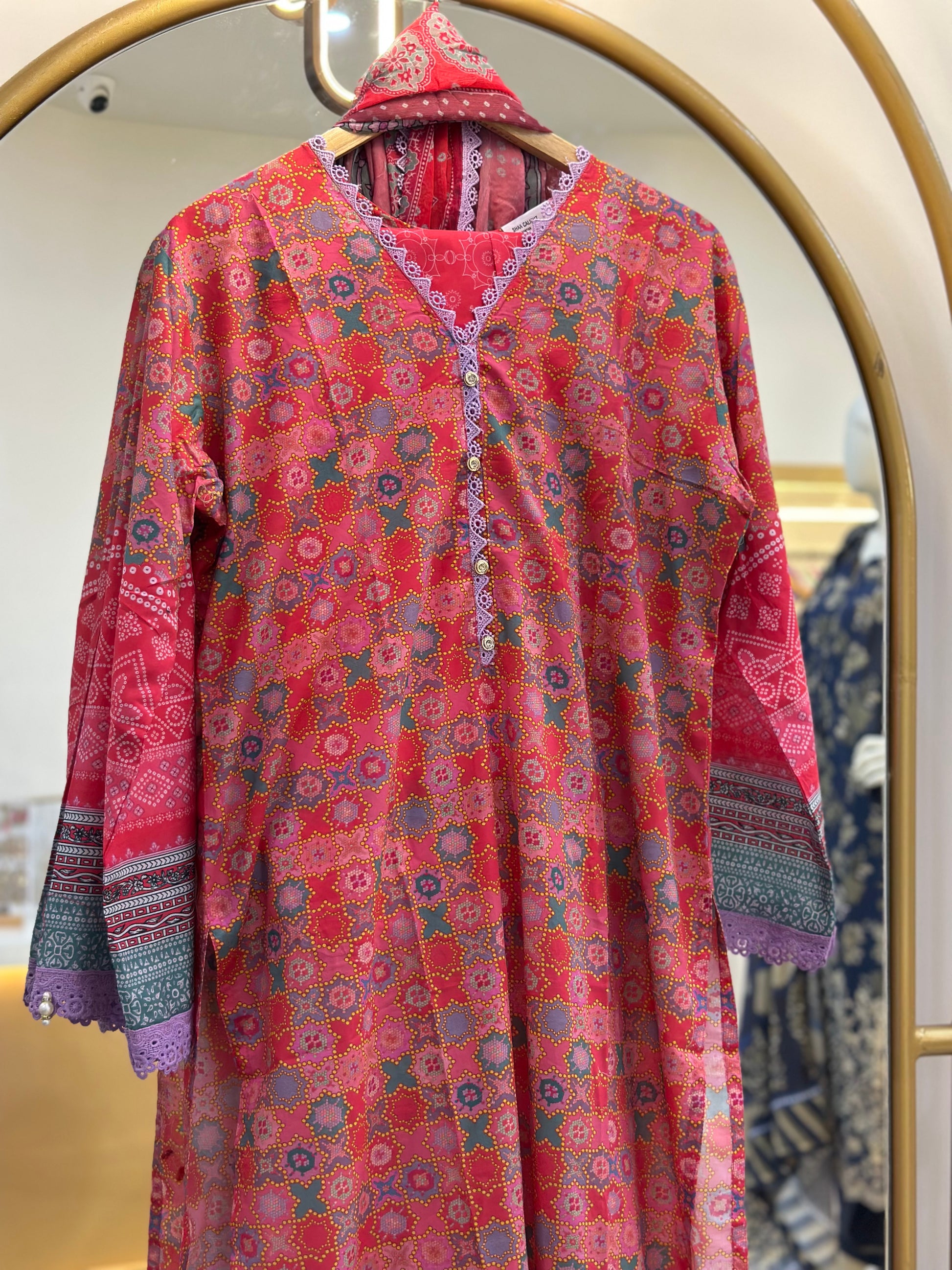 Stitched Lawn Suit