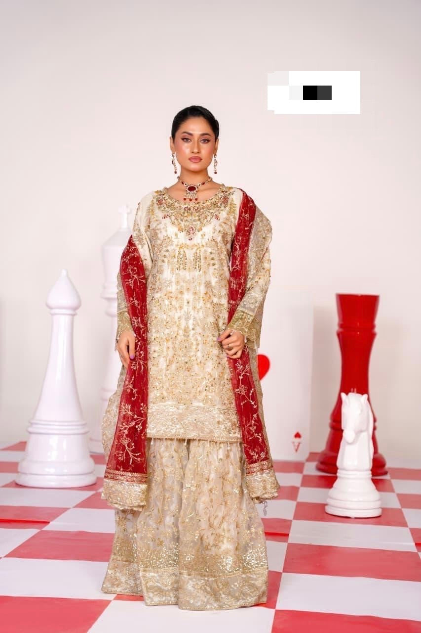 Premium Heavy Partywear Stitched Pakistani Suit