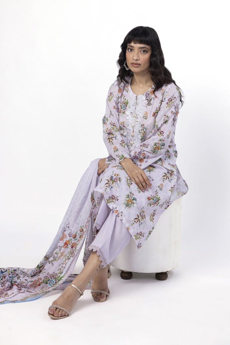KHAADI EMBROIDERED UNSTITCHED