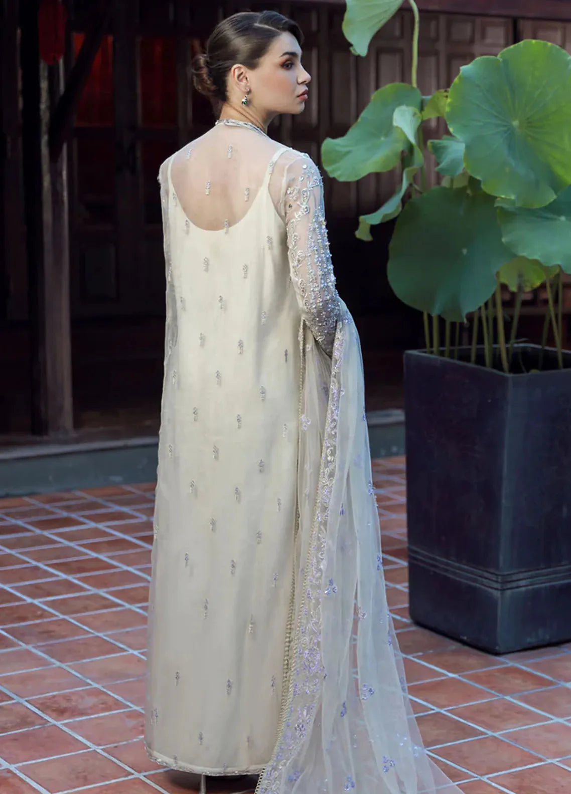 Ermina By Ezra Embroidered Net Suit Unstitched 4 Piece