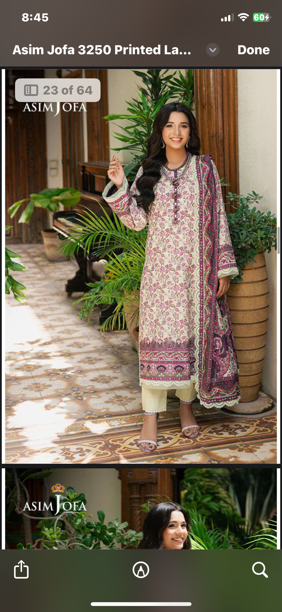 ASIM JOFA PRINTED LAWN 3PC