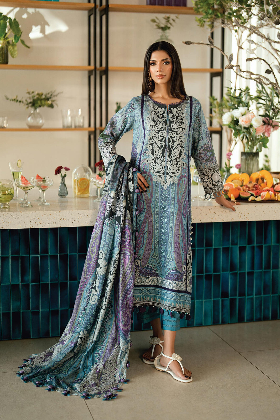 Jade Urbane Lawn Prints Unstitched