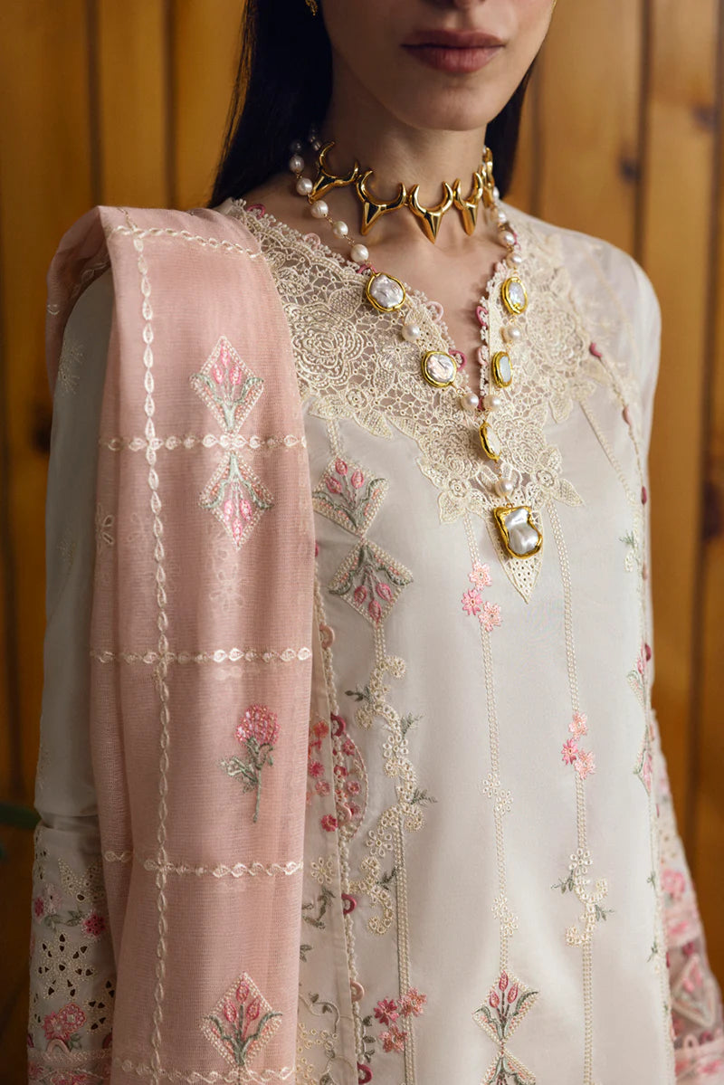 Qalamkar Qlinekari Lawn- Unstitched