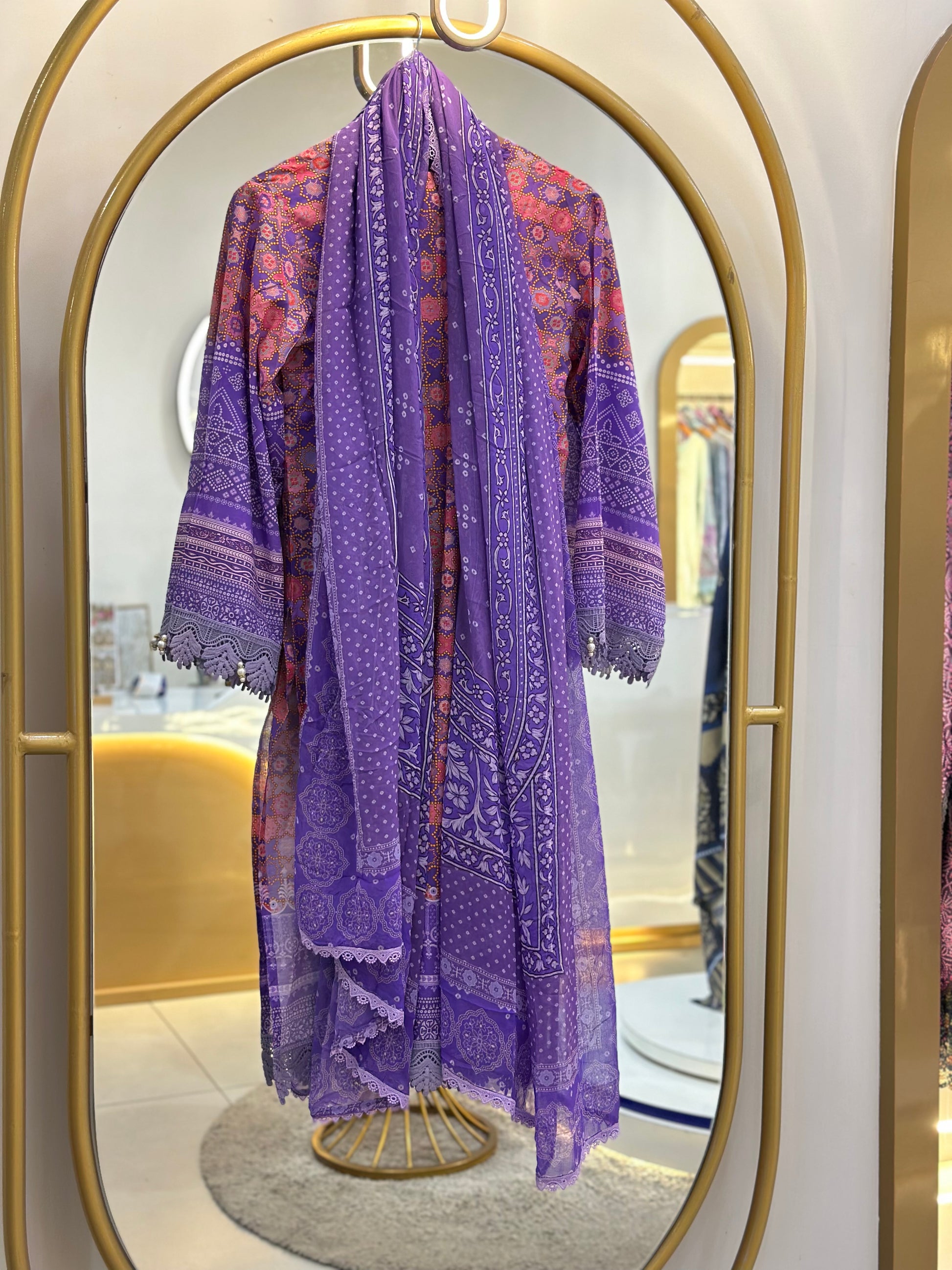 Stitched Lawn Suit