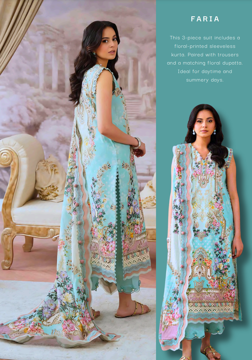 Jade Jal Unstitched Lawn