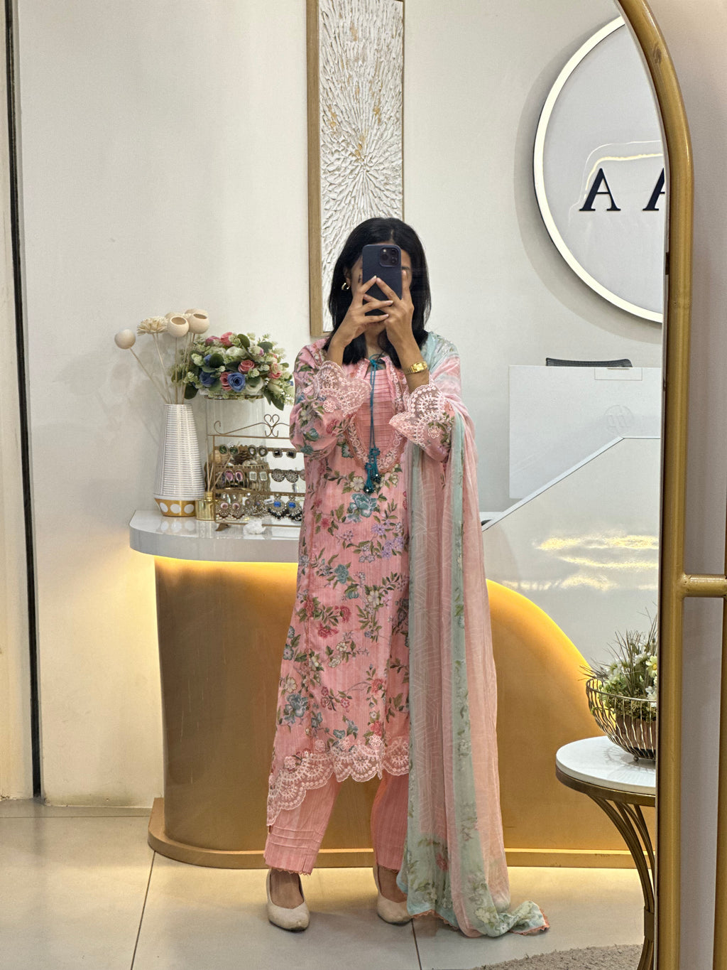 Qalamkar Q-Prints Stitched