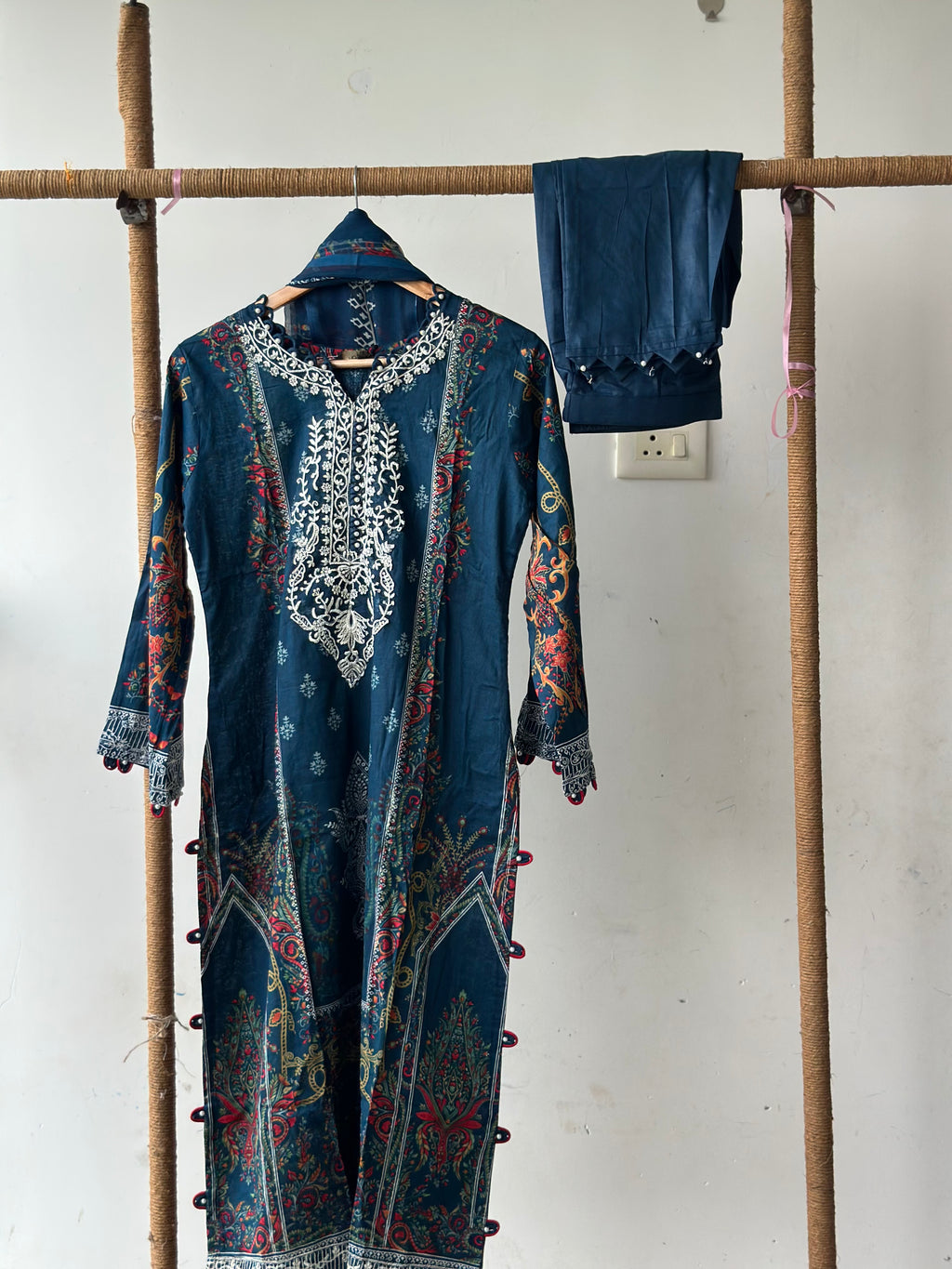 Cotton stitched 3 pc suit