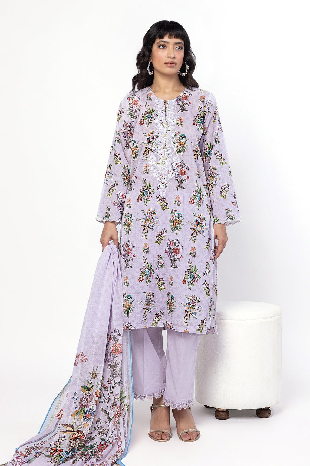 KHAADI EMBROIDERED UNSTITCHED