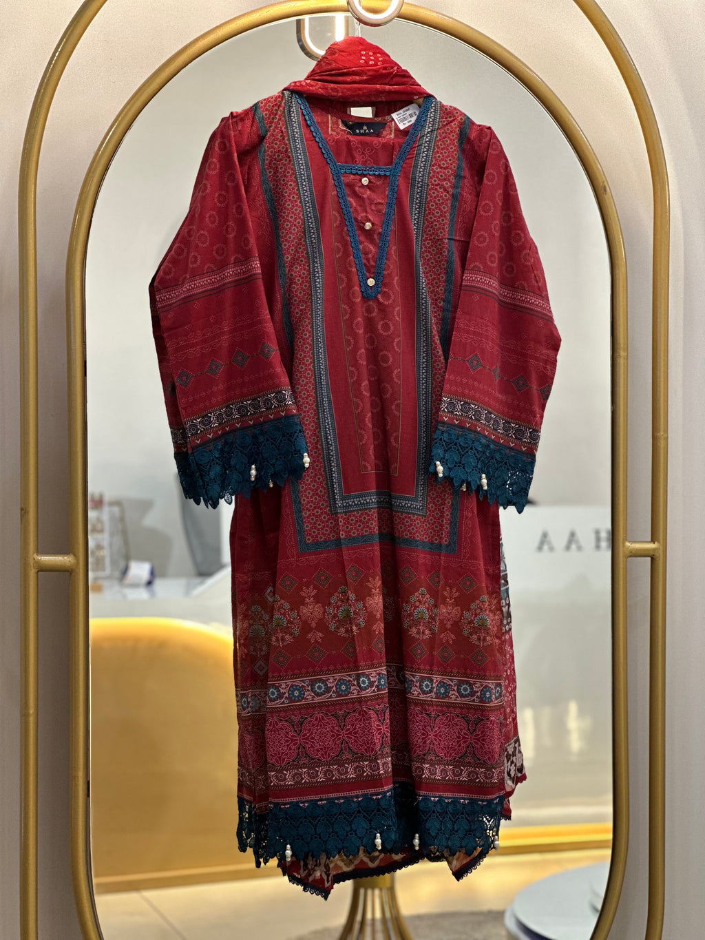 Stitched Lawn Suit