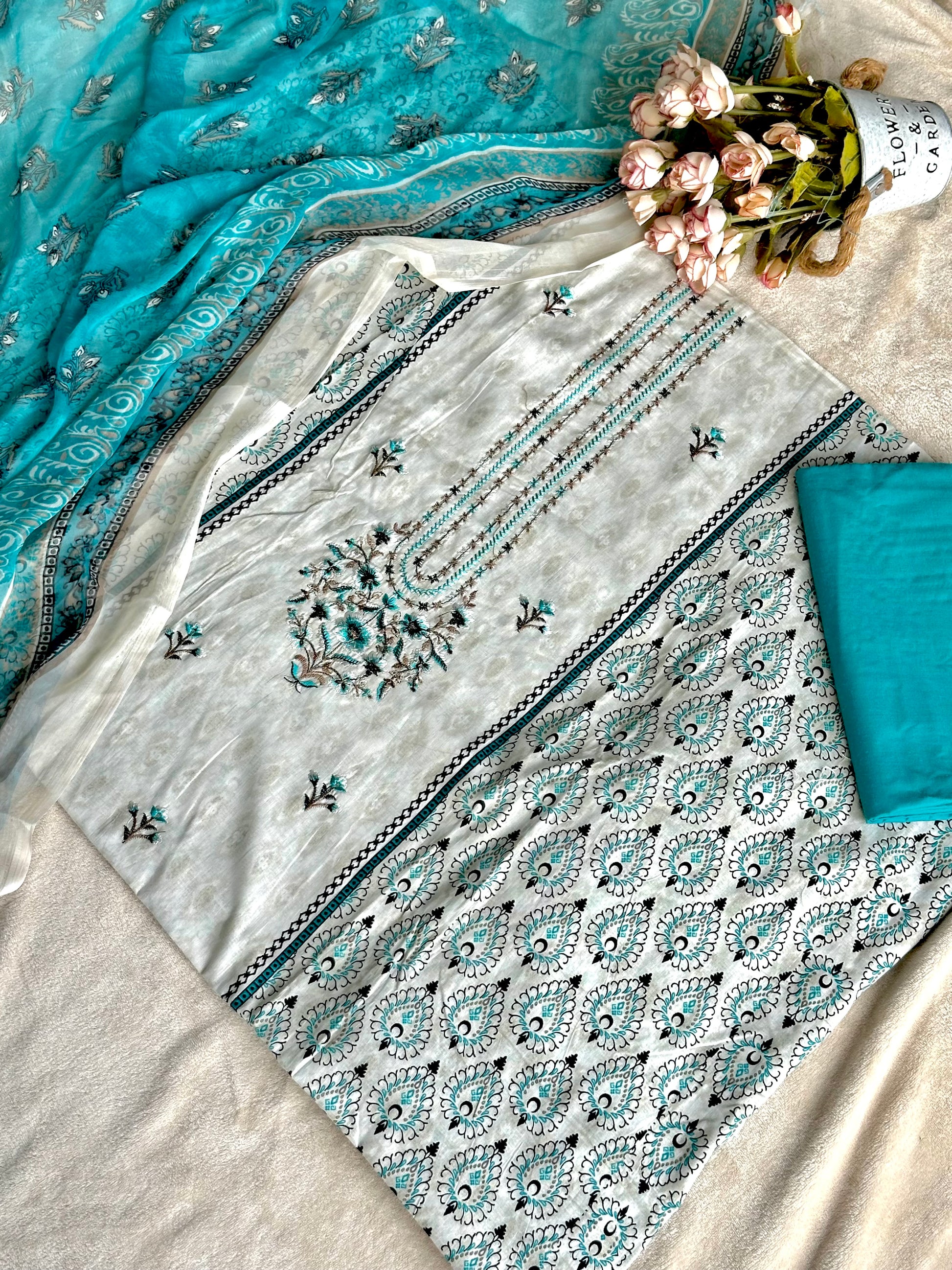 Cotton Unstitched Suit