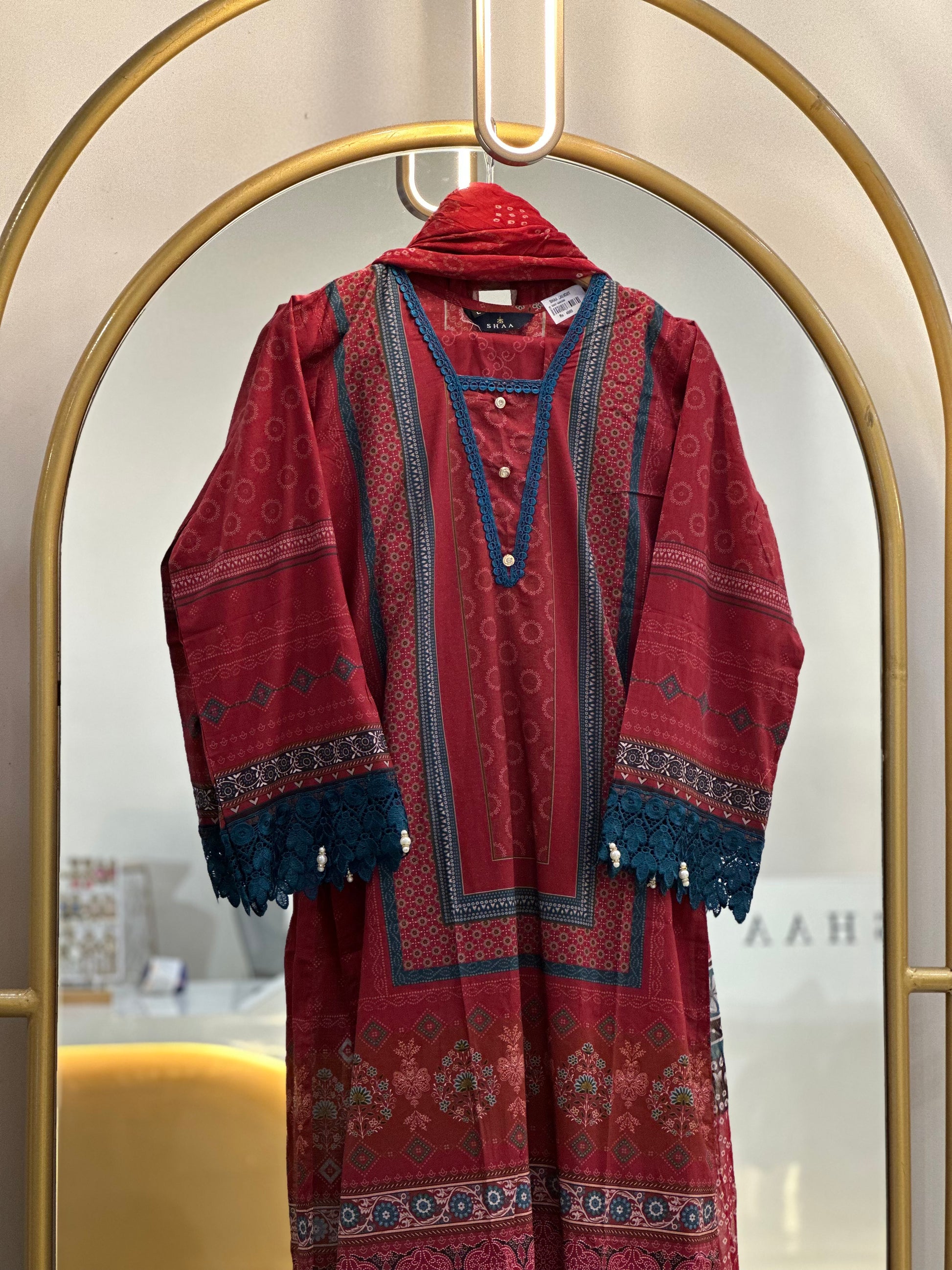Stitched Lawn Suit