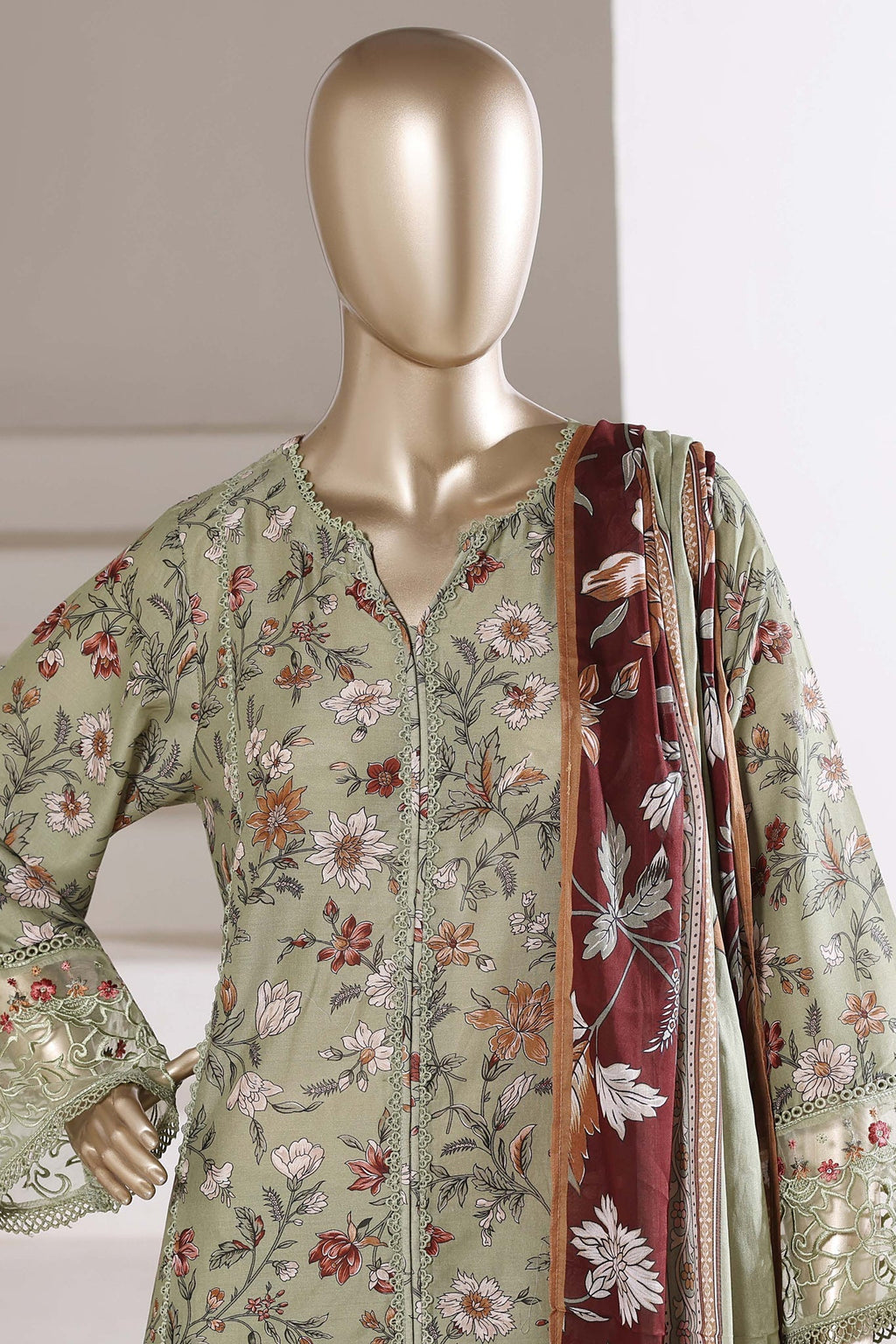 Sadabahar Stitched Lawn Suit