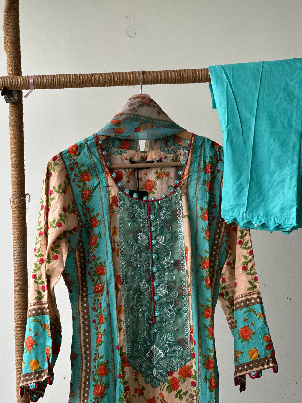 Cotton stitched 3 pc suit