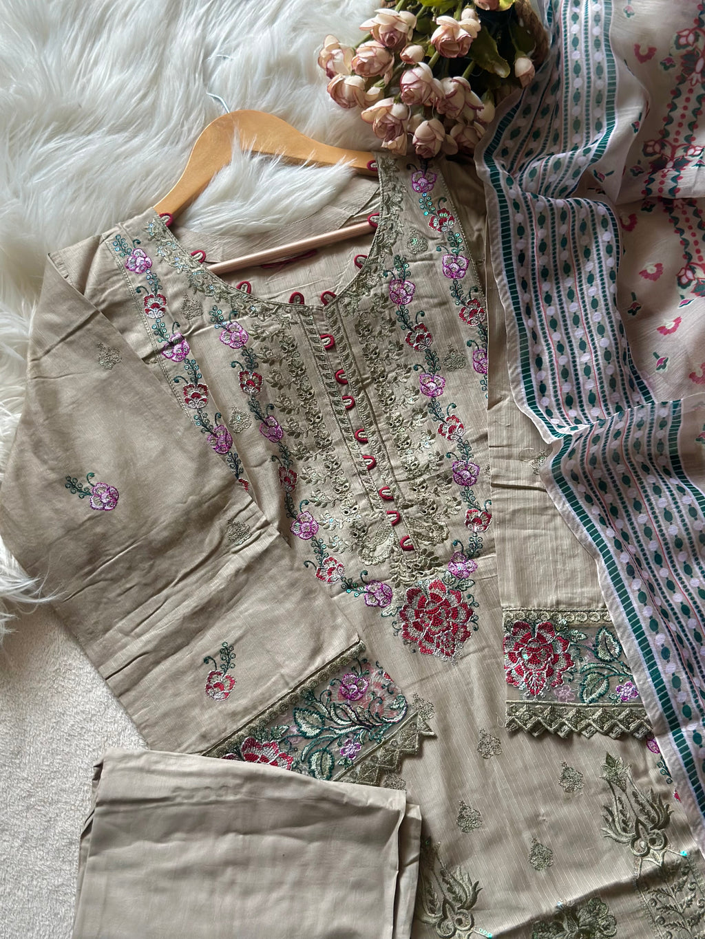 STITCHED PAKISTANI 3-PC SUIT