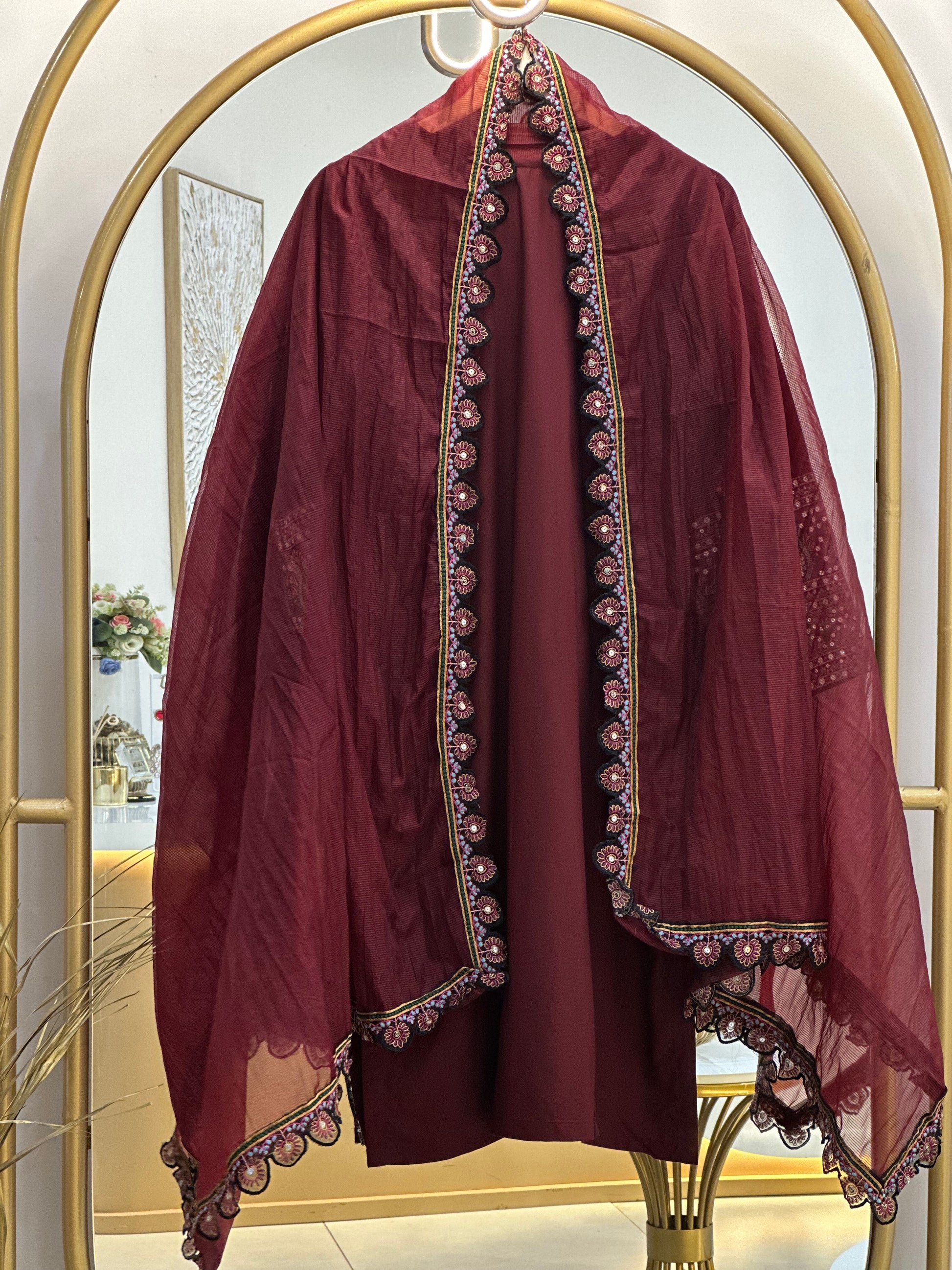 Rayon Embroidered party wear stuit