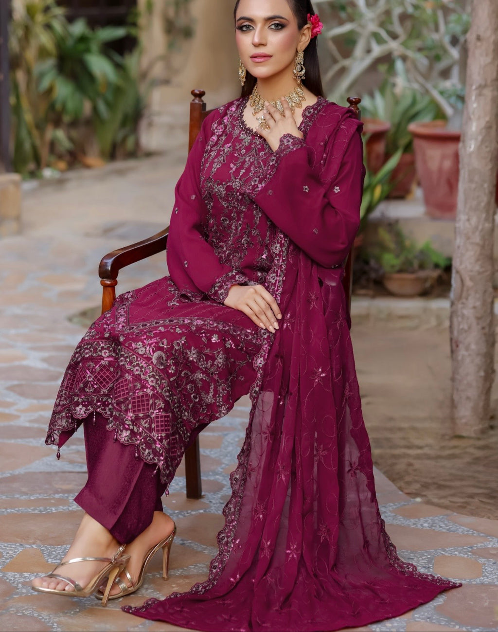Nazaqat party wear