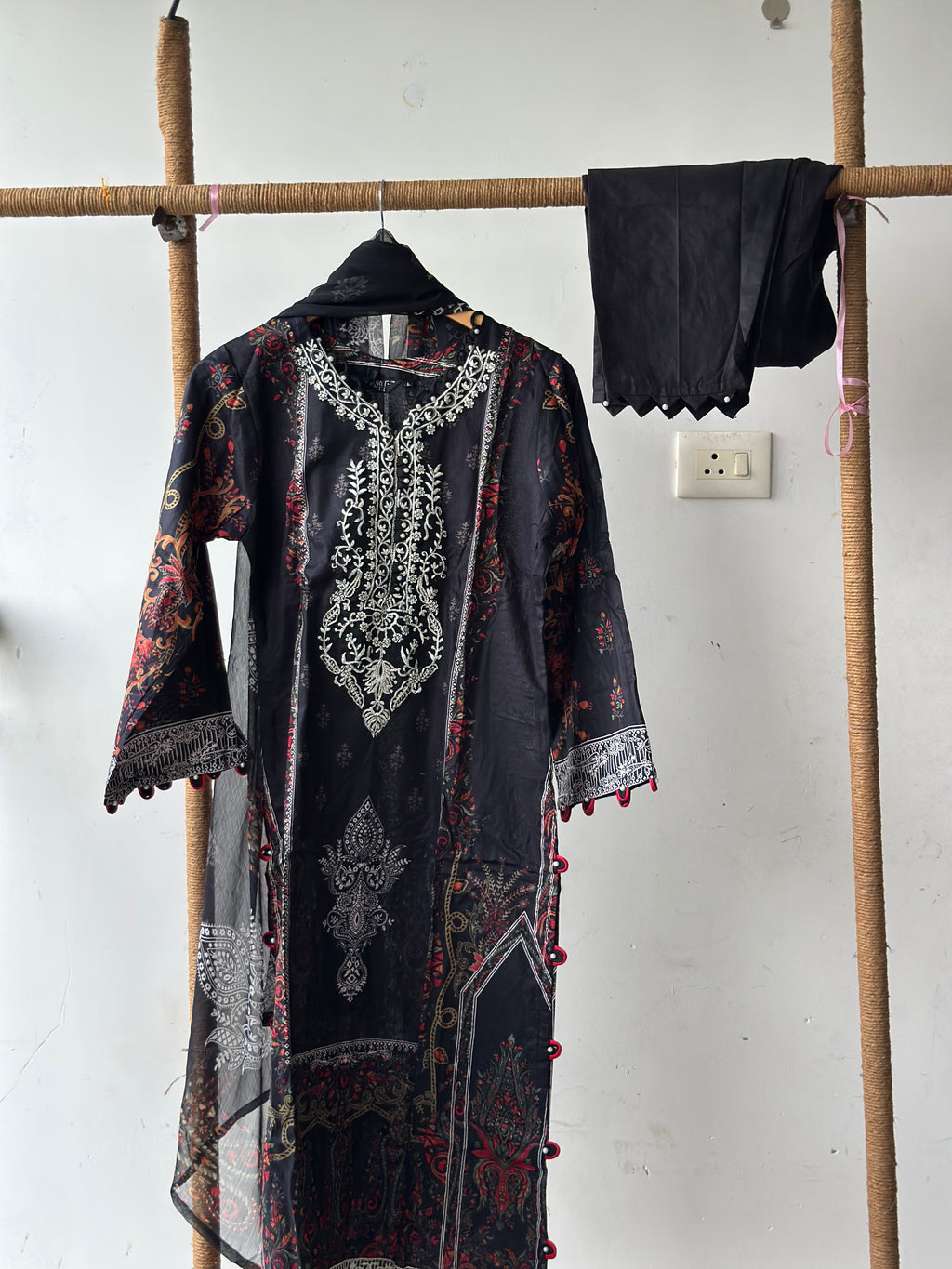 Cotton stitched 3 pc suit