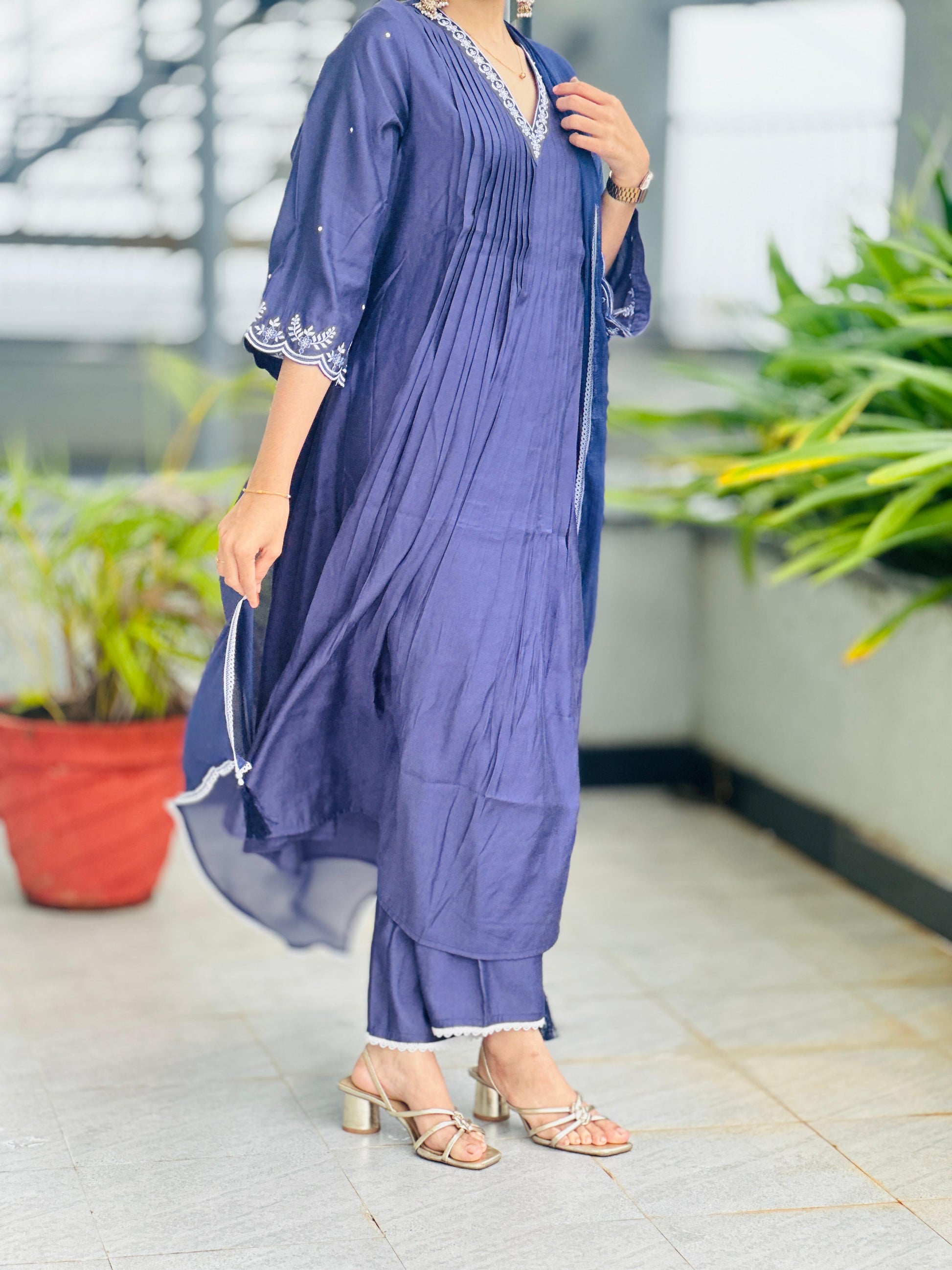 Mal Cotton Stitched 3PC Suit
