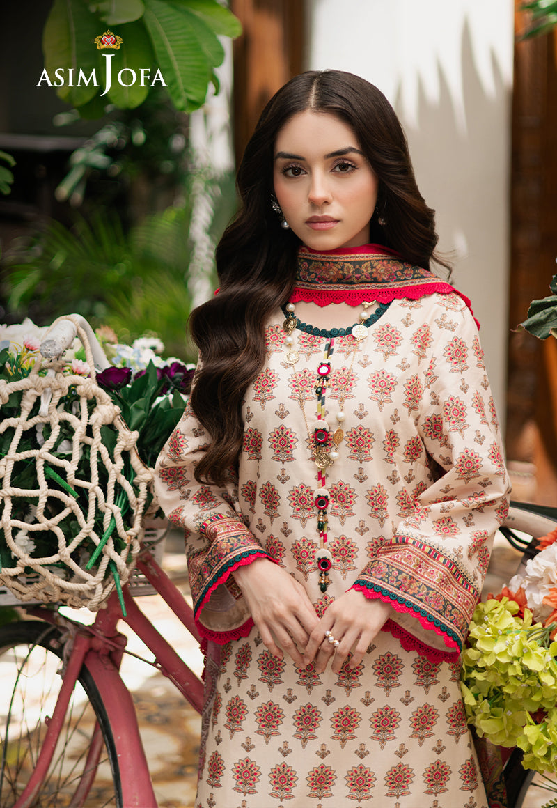 ASIM JOFA PRINTED LAWN 3 PC