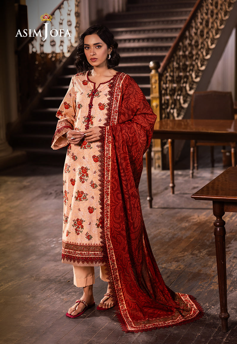 ASIM JOFA PRINTED LAWN 3 PC