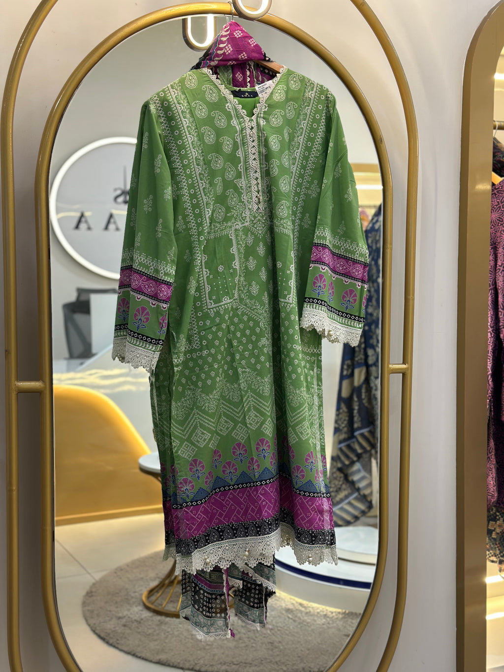 Stitched Lawn suit