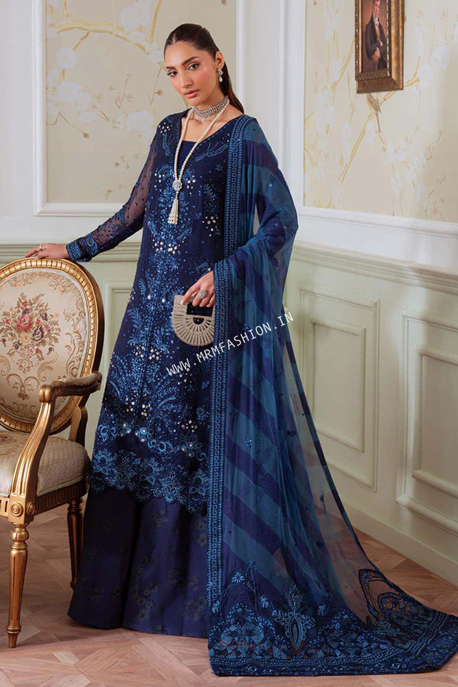 Nureh Elanora Embroidered Luxury Chiffon Unstitched