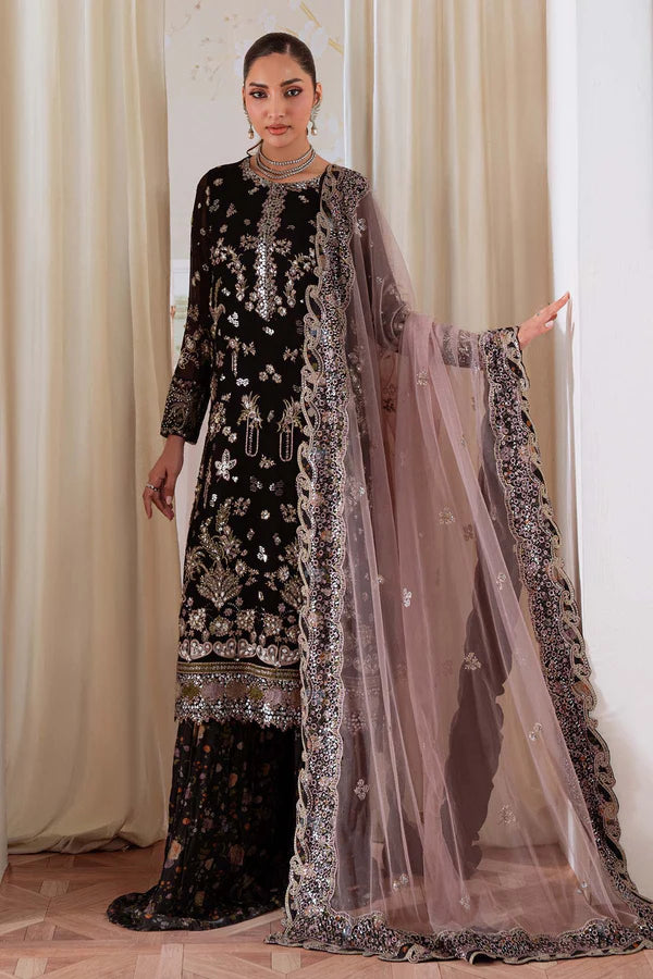 Nureh Elanora Embroidered Luxury Chiffon Unstitched