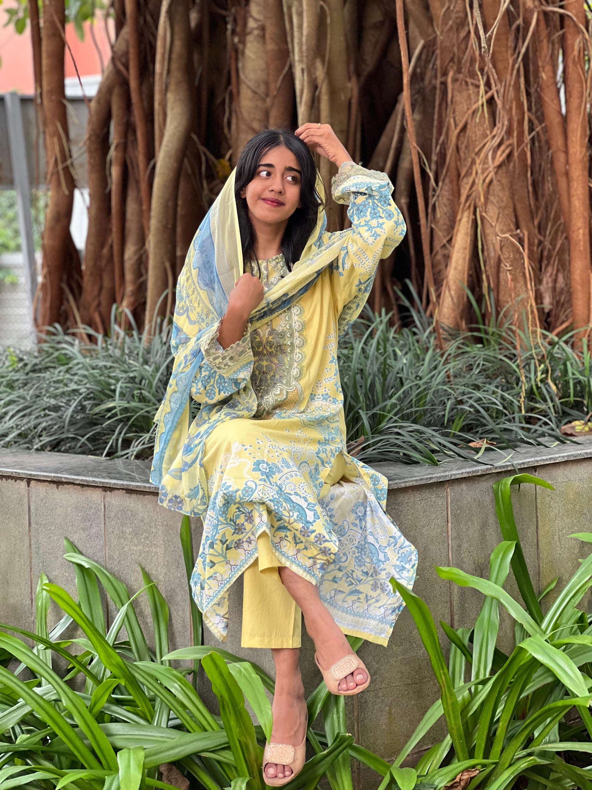 Cotton Stitched 3PC Suit