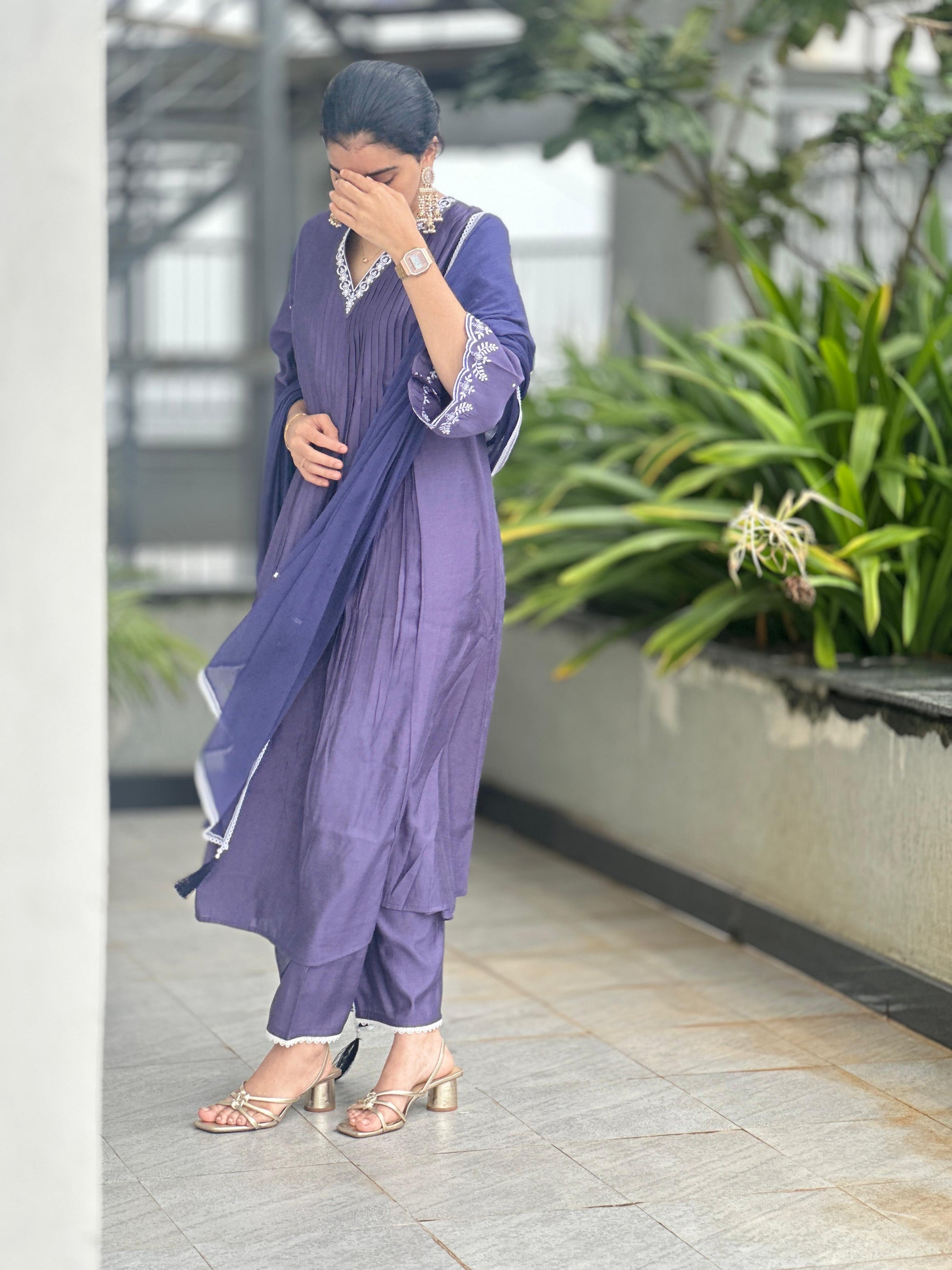 Mal Cotton Stitched 3PC Suit