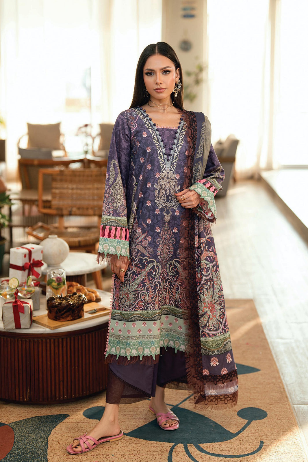 Jade Urbane Lawn Prints Unstitched