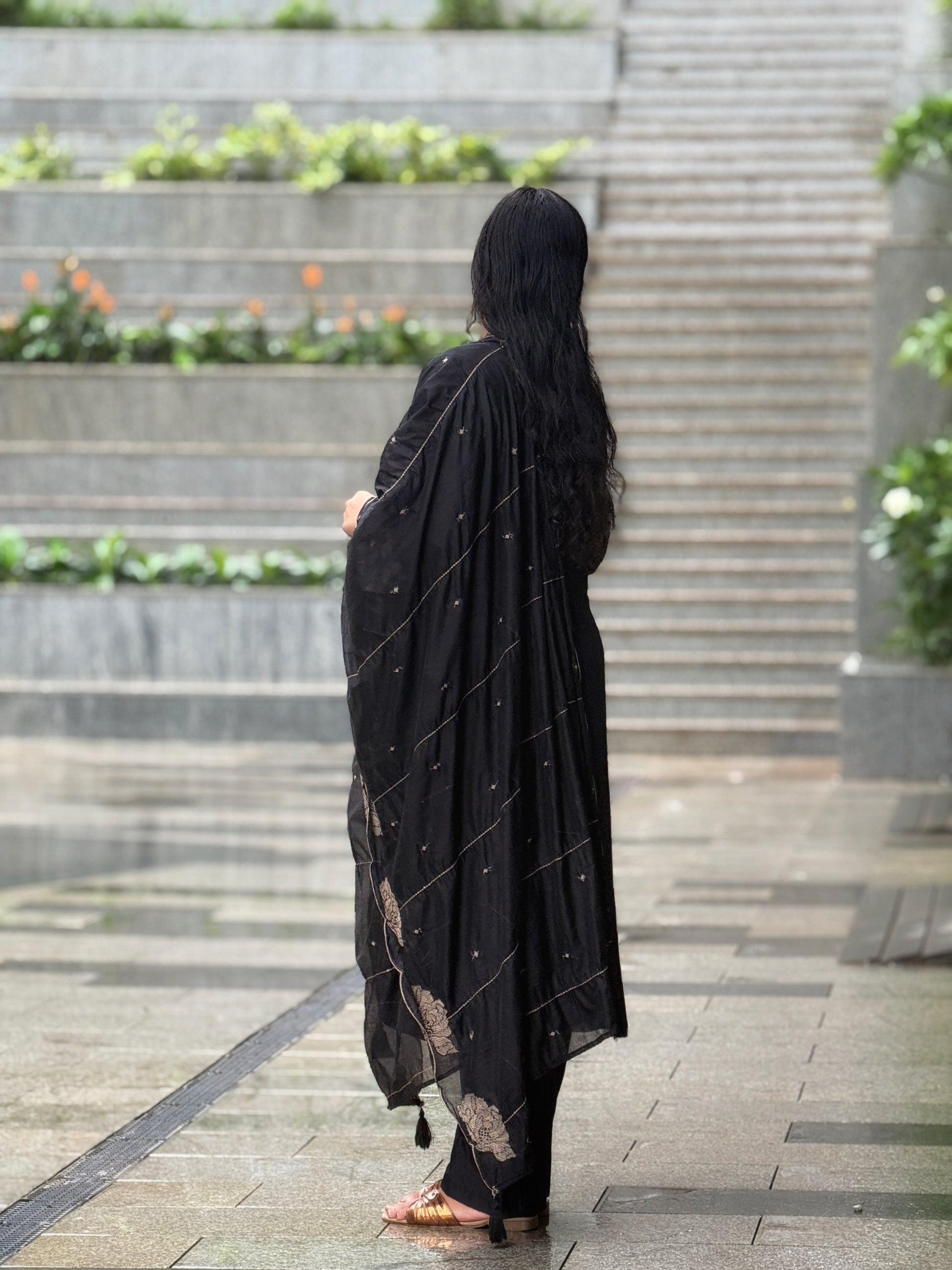 Cotton Silk Stitched Suit