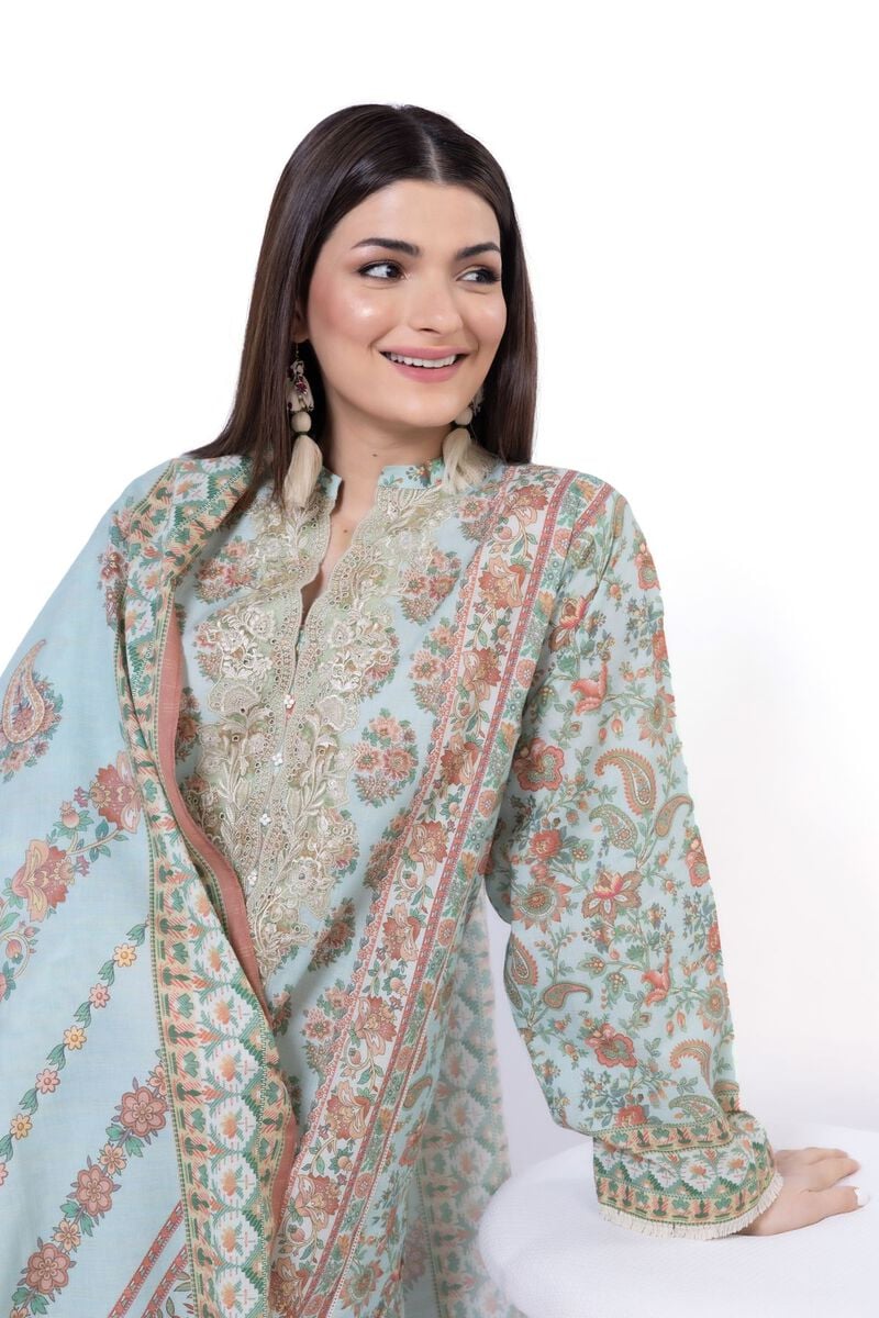 KHAADI EMBROIDERED UNSTITCHED