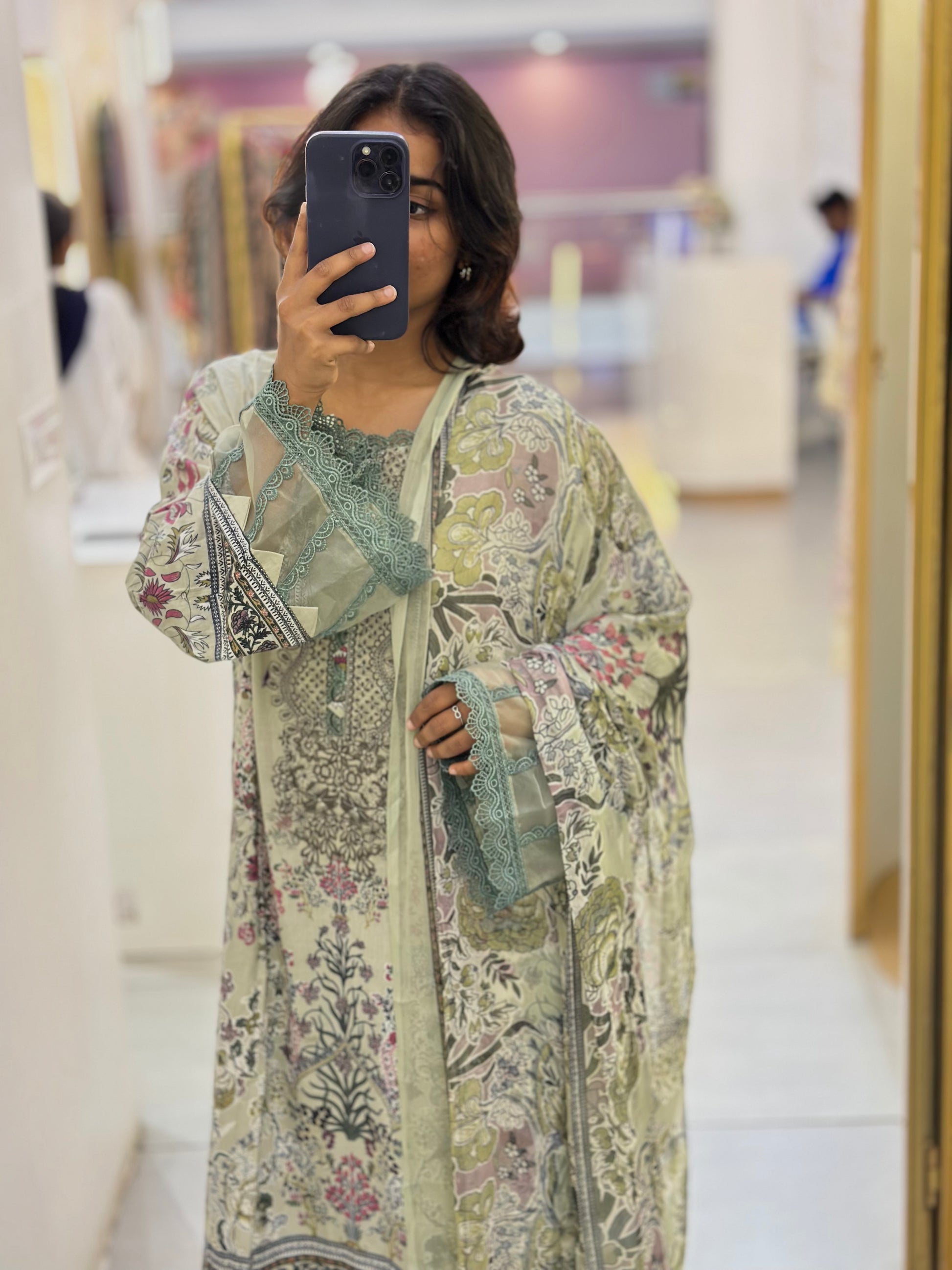 Cotton Embroidered Stitched Suit