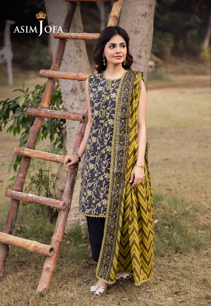 ASIM JOFA PRINTED LAWN 3 PC
