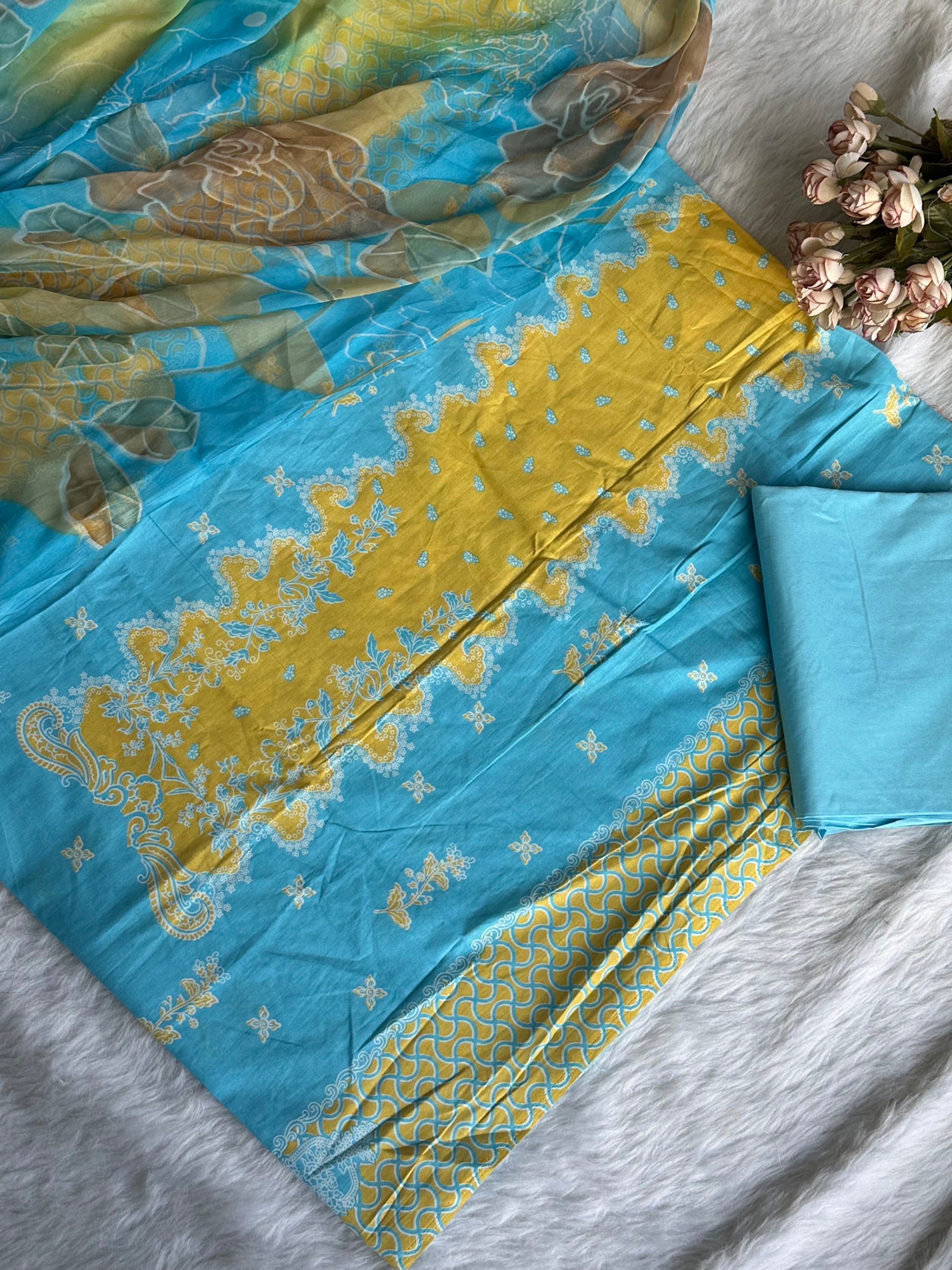 Replica Cotton Unstitched Suit