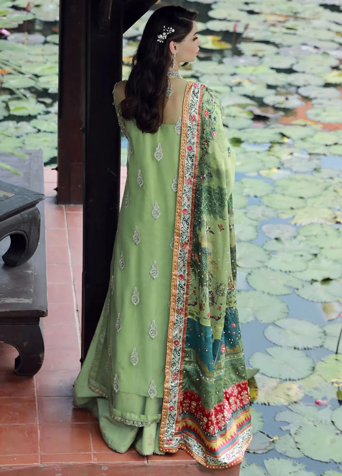 Ermina By Ezra Embroidered Net Suit Unstitched 4 Piece