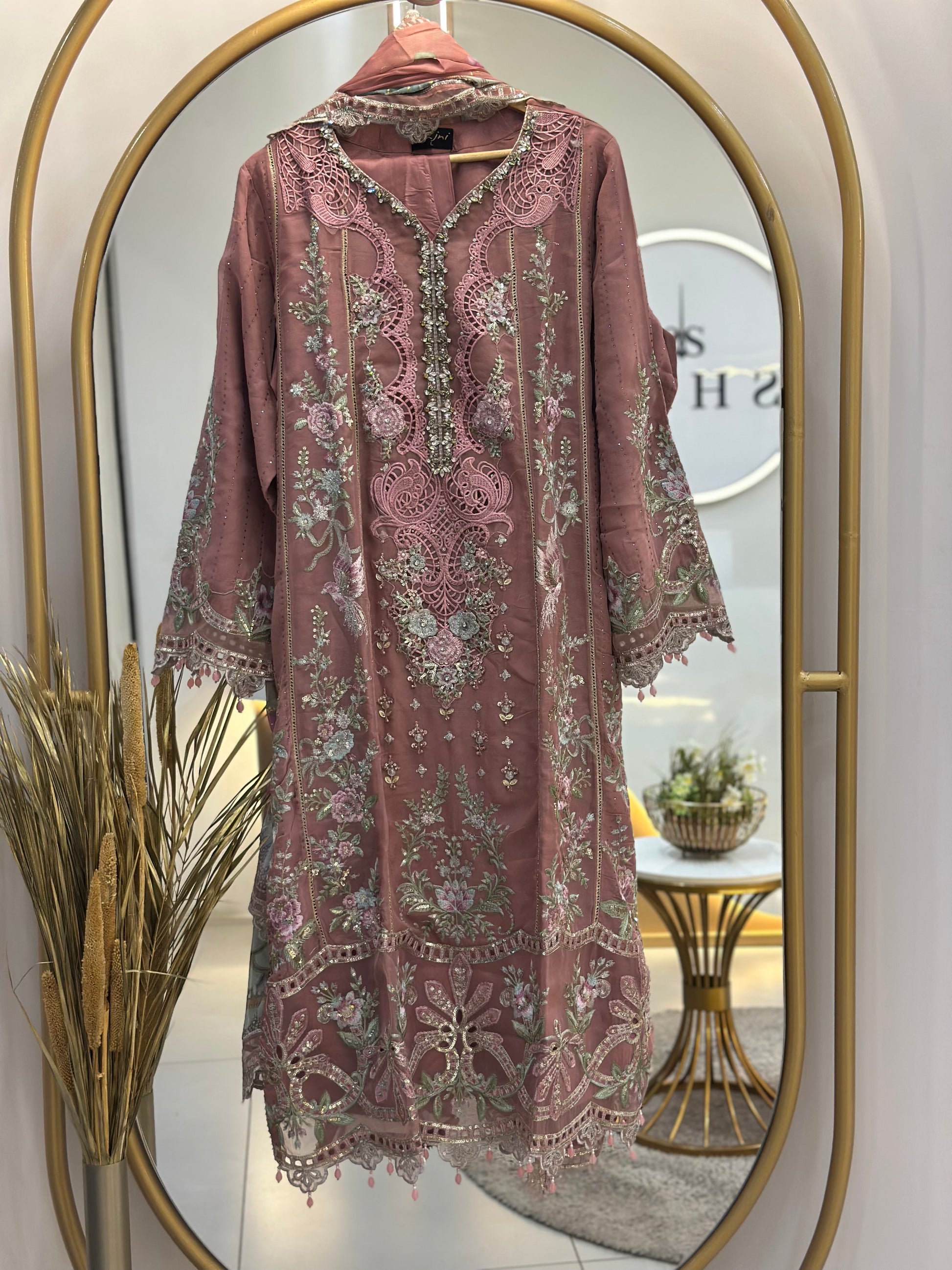 Party Wear-Unstitched Suit
