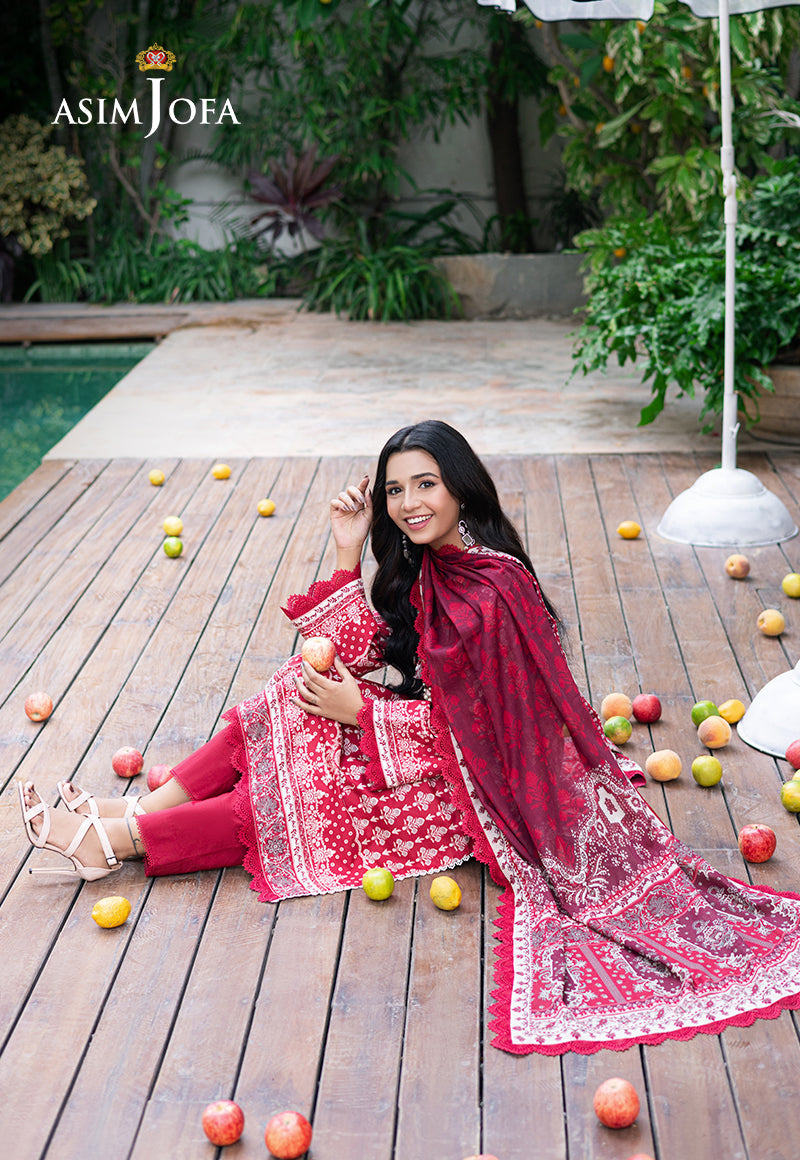 ASIM JOFA PRINTED LAWN 3 PC