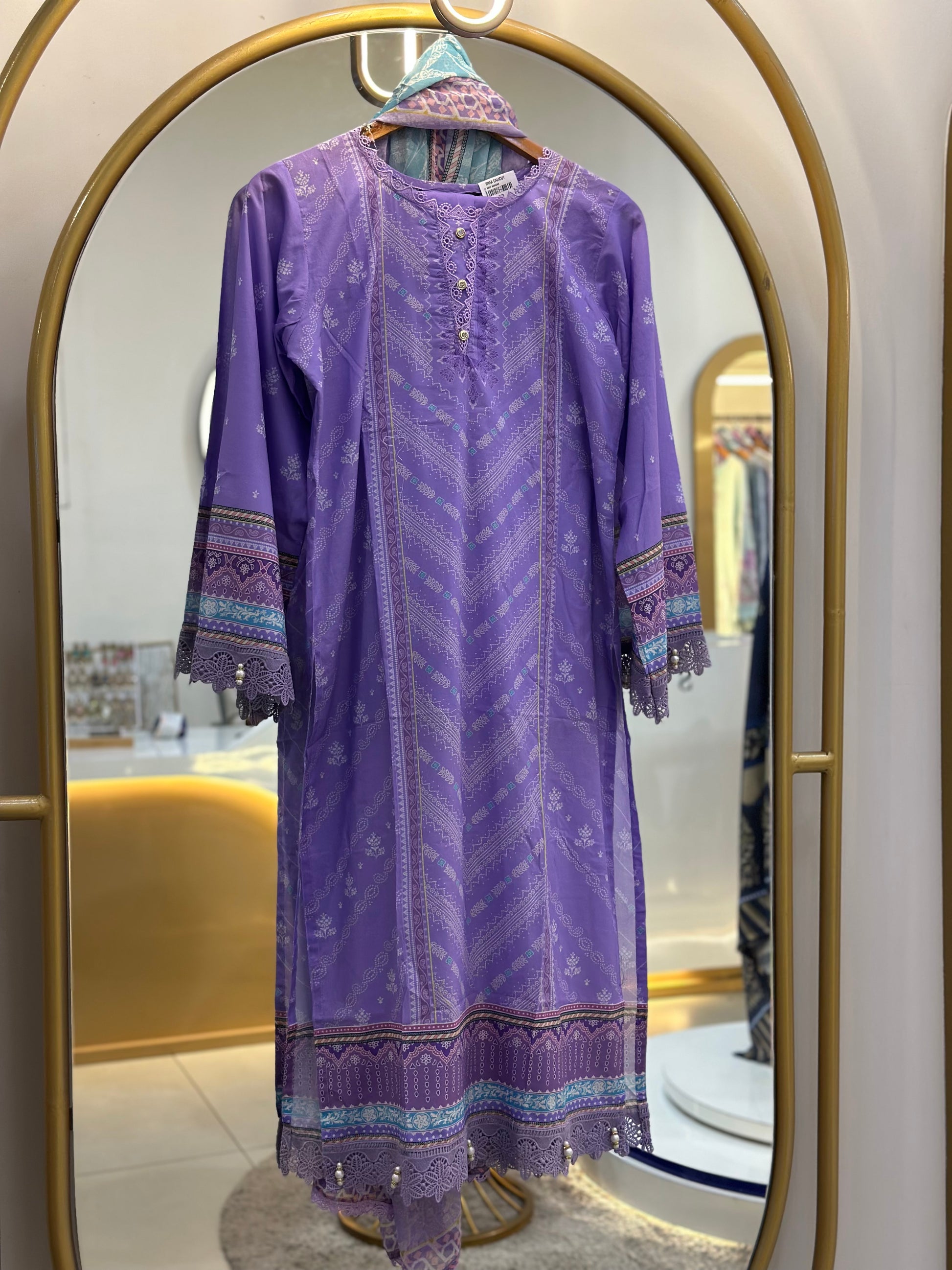 Stitched Lawn suit