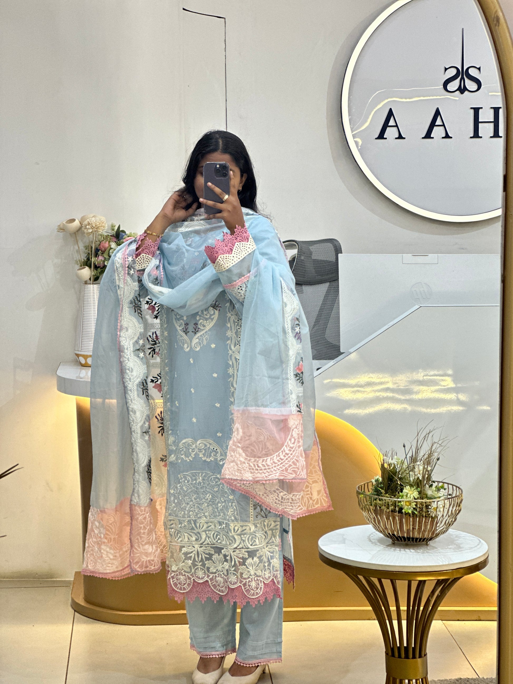 Embroidered Cotton Stitched