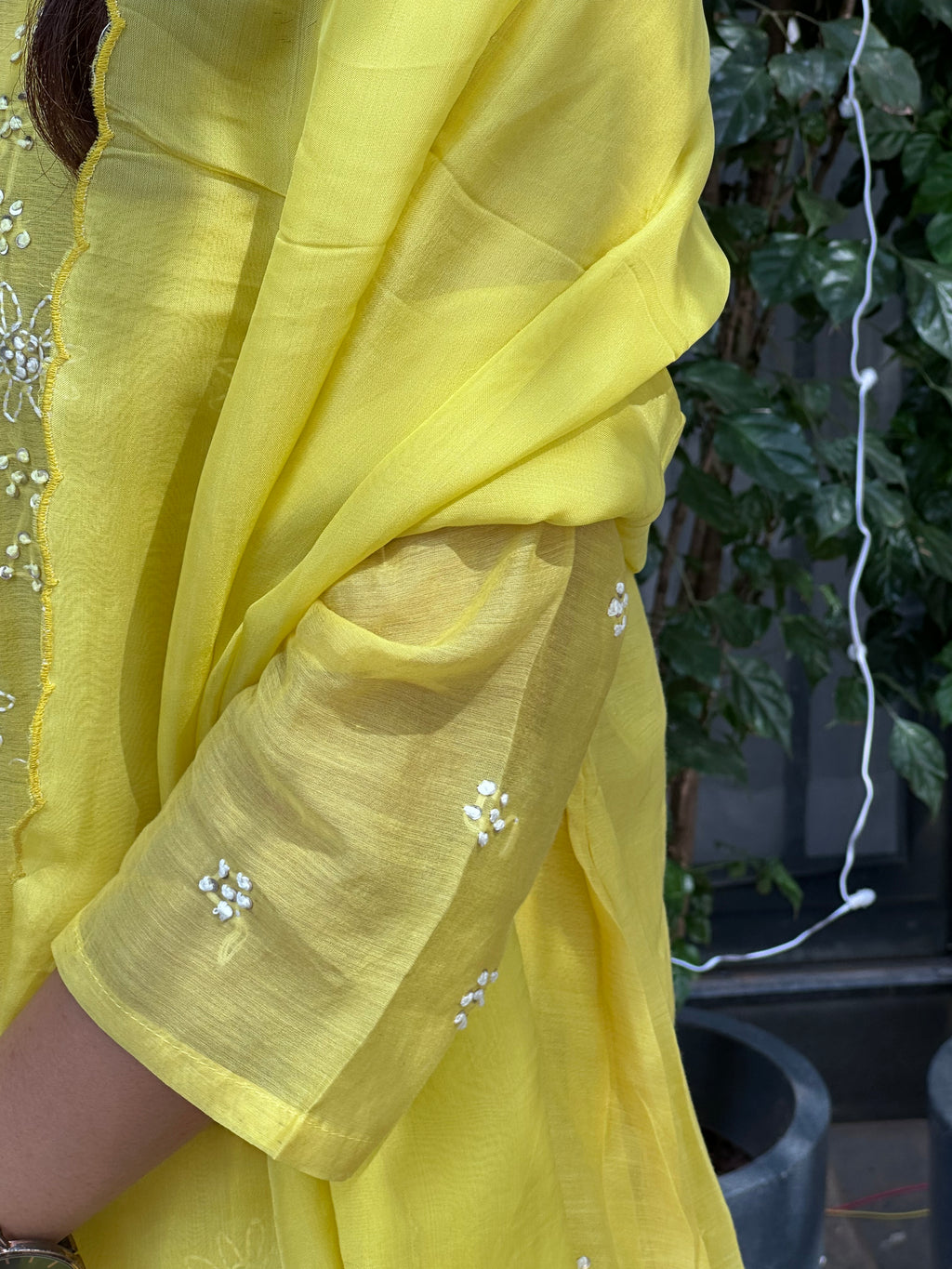 MAL CHANDERI STITCHED SUIT